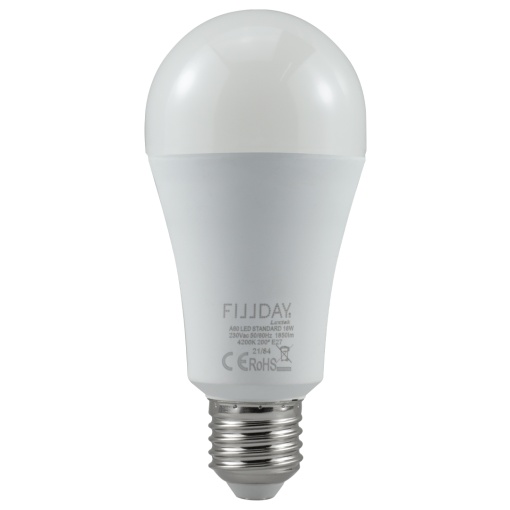 LAMP. LED STANDARD 16W SMD E27 3000K WW 230V 1850LM