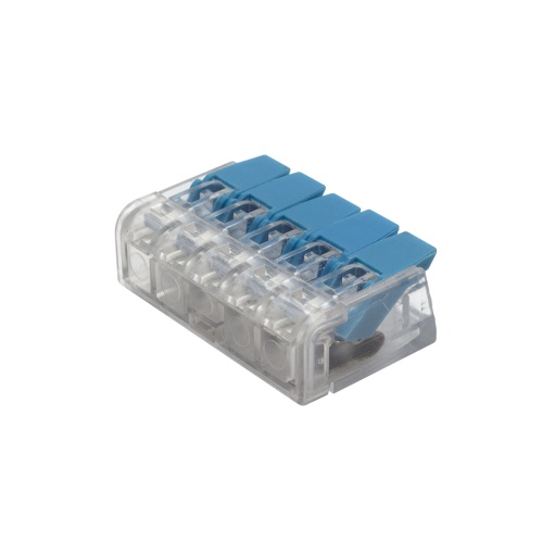 Ligador rápido flexivel 5 entradas 0,75-2,5mm2