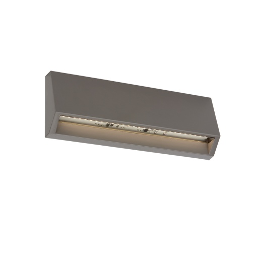 Aplique de muro saliente Cinza em LED 5W2